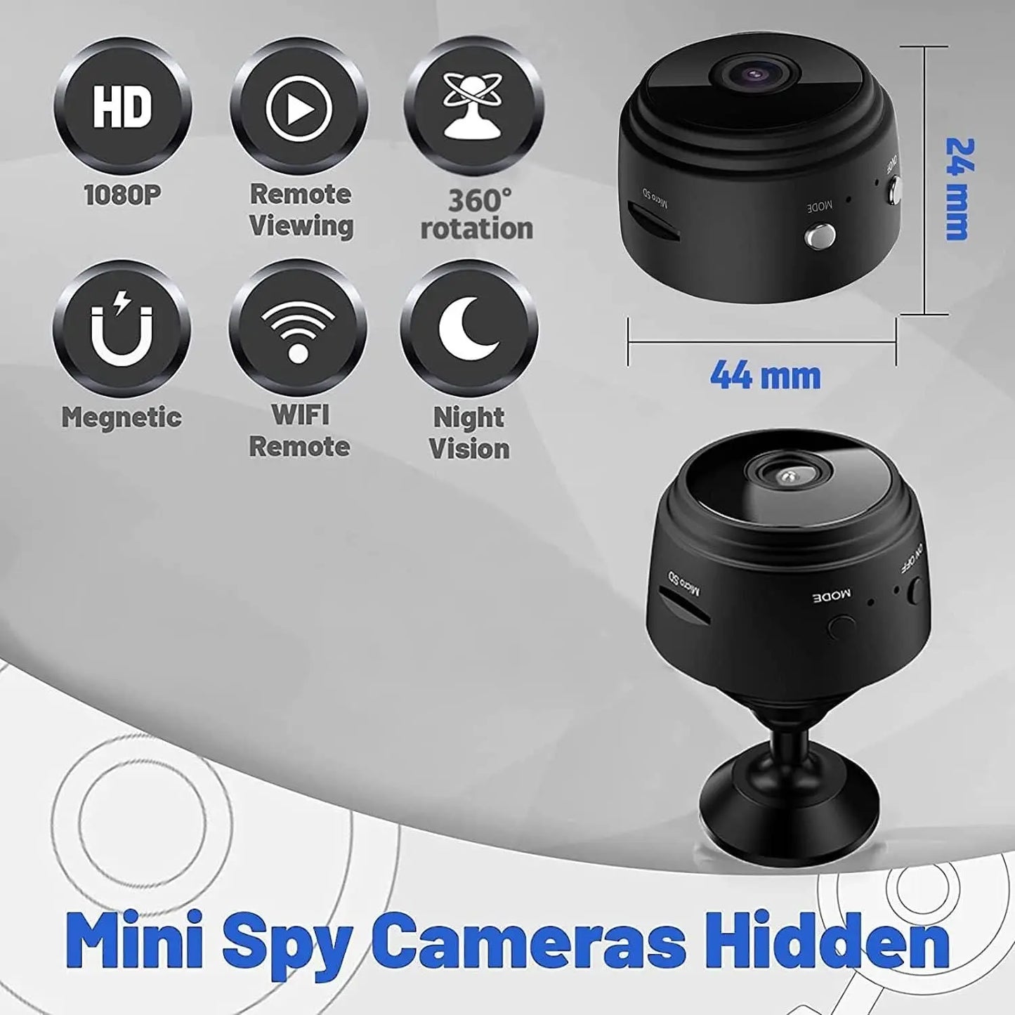 Mini Wireless Wi Fi ,Cameras with Indoor Video Recorder - ULLLY