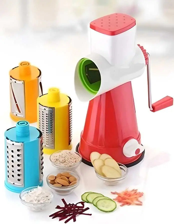 4 in 1 Rotary Drum Vegetable Grater & Slicer - ULLLY