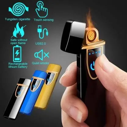 Touch Lighter Electric Lighter Battery Indication Touch Screen Sensor Cigarette Lighter - ULLLY